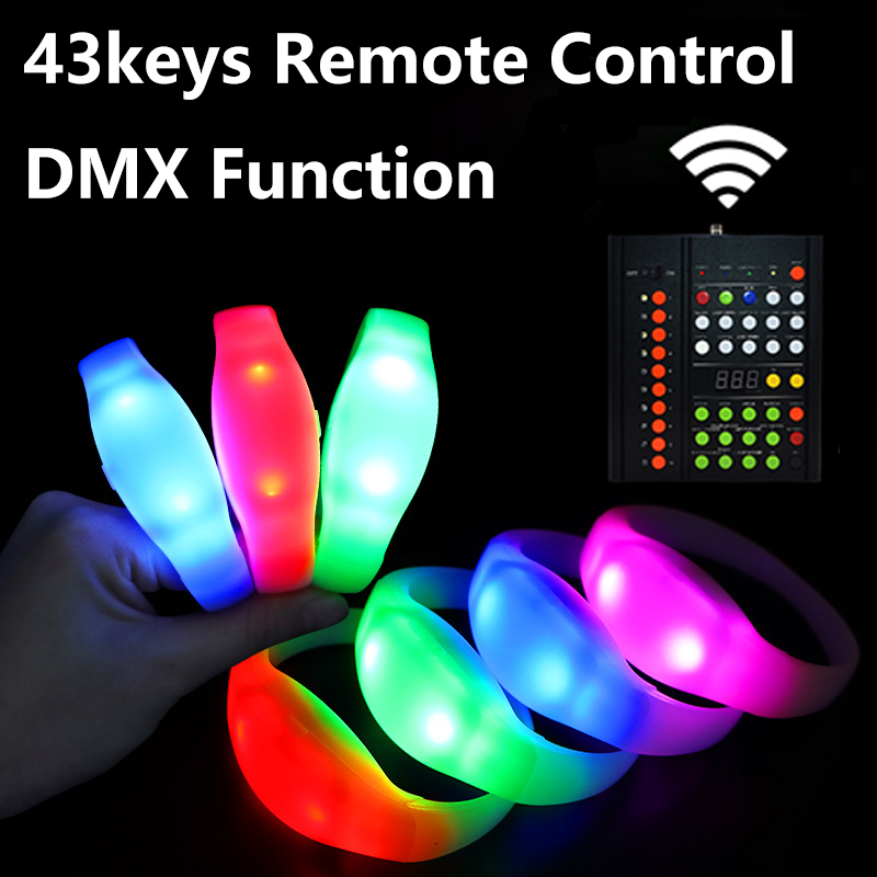 Event Party Dj - DMX Luminous Wristband Led Silicone Bracelets