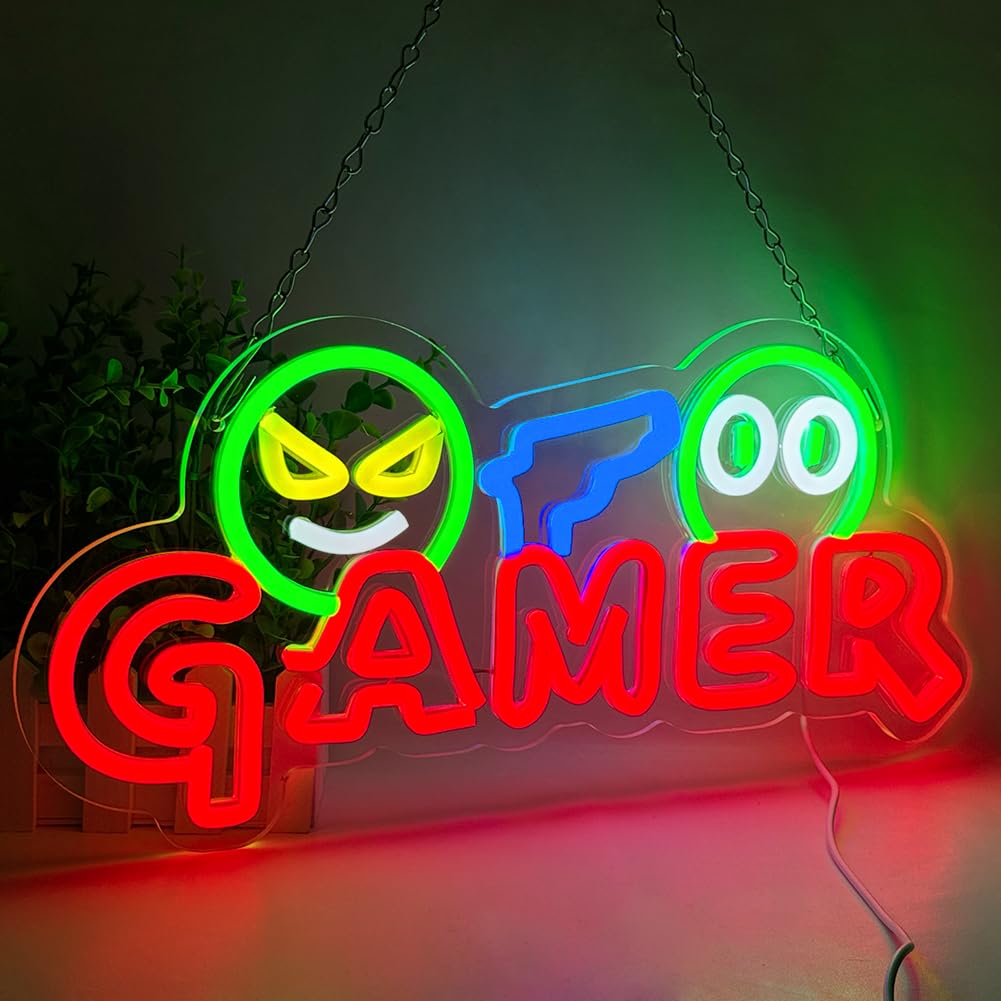 Gamer Neon Sign LED Wall Light - Neon Sign Party review and price