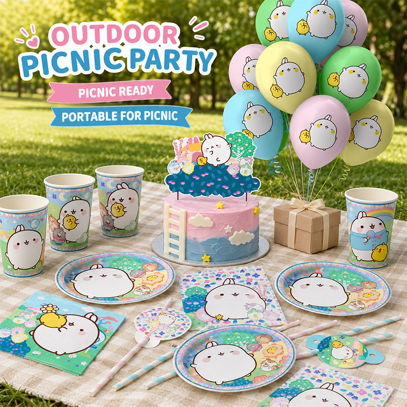 Molang Cartoon Themed Party Su - Paper Straw Color review and price