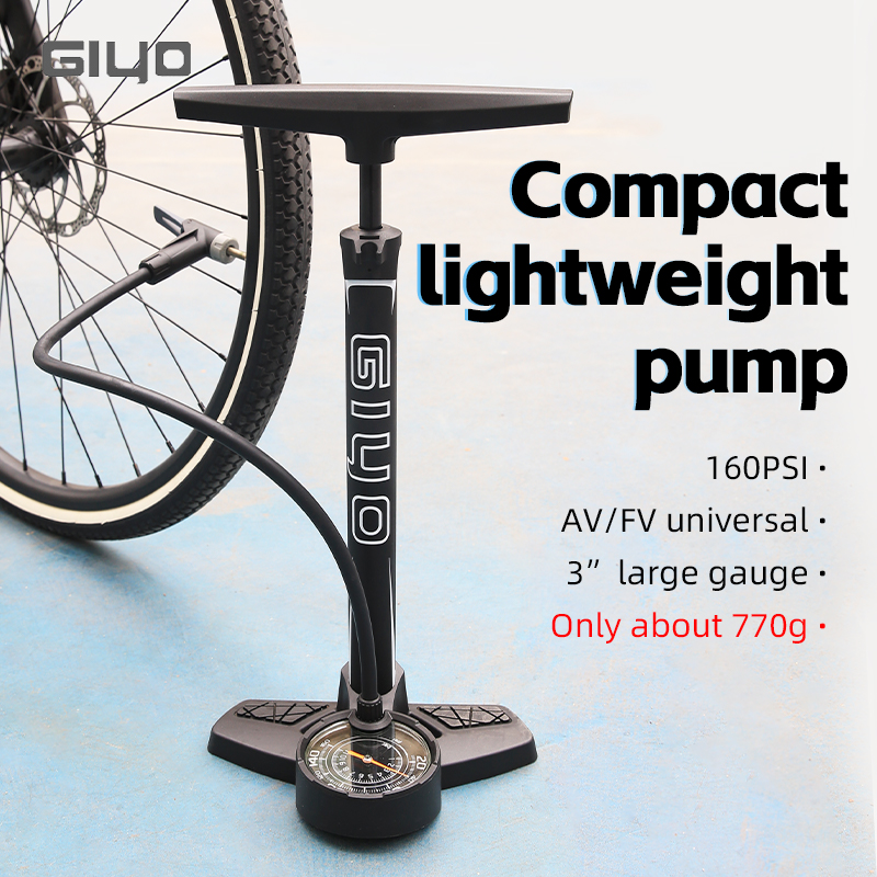 GIYO 160PSI Bicycle Floor Pump - Balloon Pump Hand review and price
