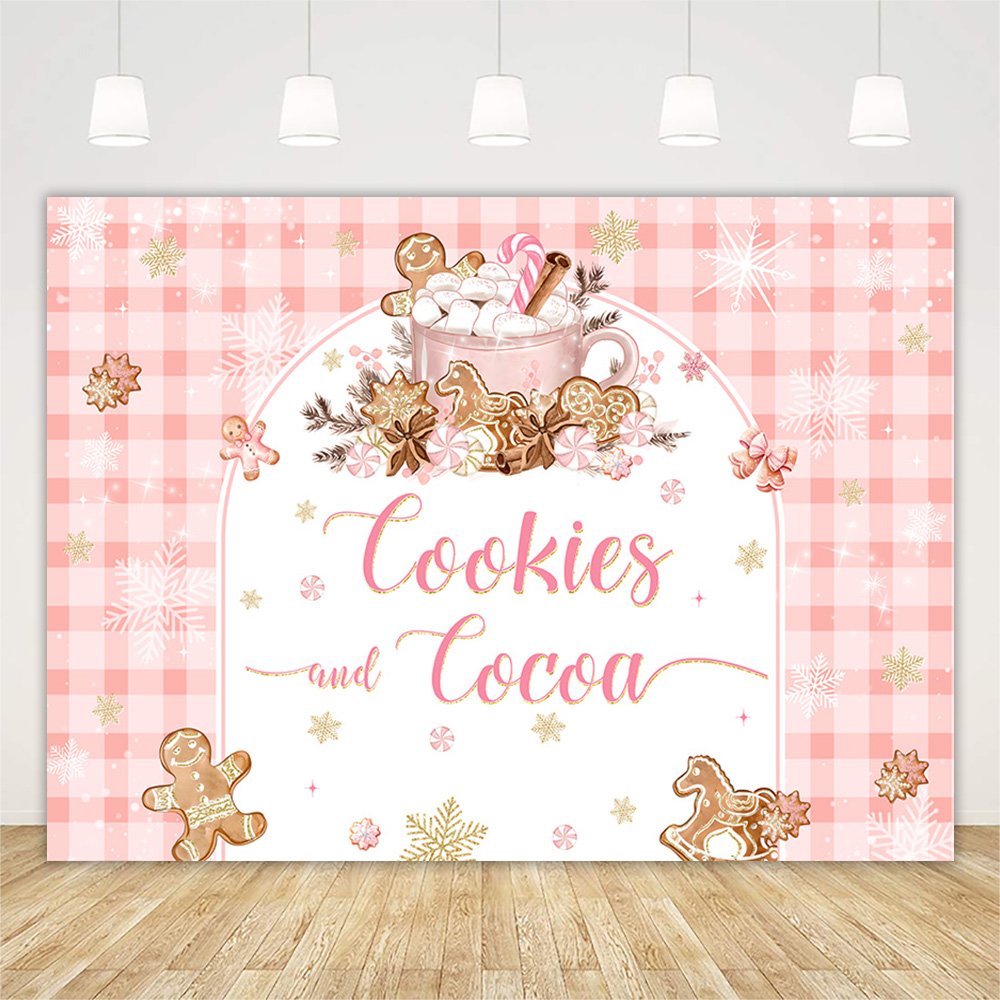 Christmas Gingerbread Baby Sho - Dessert Table Backdrop review and price